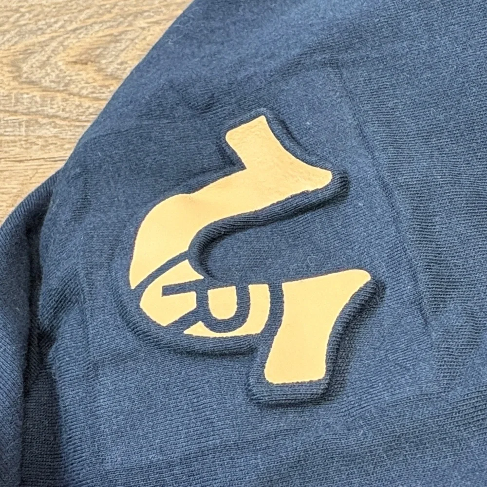 True Religion World Tour Logo Graphic Tee – Navy Blue | Size Large